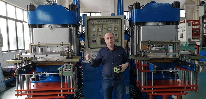 Latest company case about Iran Customer Visit for 300 Ton Vacuum Compression Molding Machine