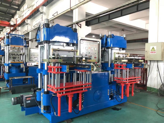 High productive Blue Vacuum Press Silicone Rubber Machine 2stations for making rubber silicone products