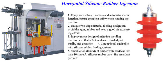 250 Ton Clamp Force Industrial Grade Injection Machine with Silicone Feeding System