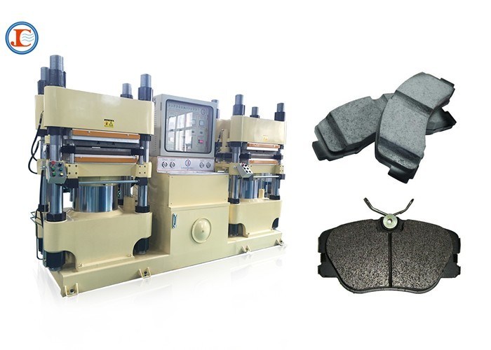 4 Cylinder Rubber Brake Pad Making Machine , Same Density 400 Ton Brake