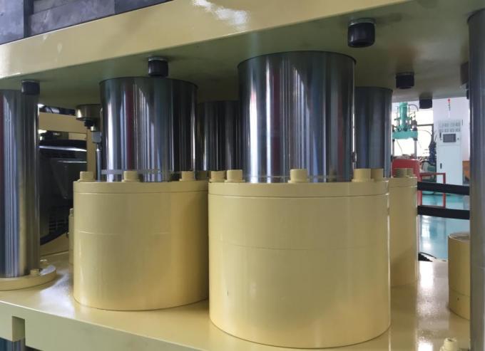 200 Ton Rubber Brake Pad Making Machine / Hot Press Machine With Isobaric Cylinder