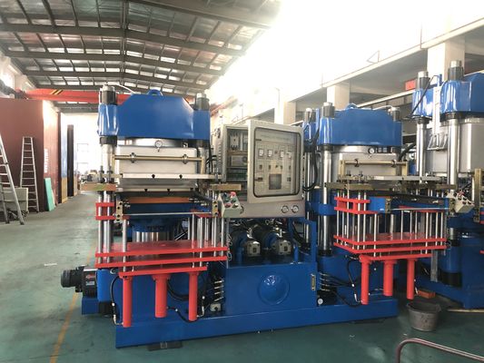 Máquina de borracha de silicone de pressão a vácuo azul de alta produtividade com CE para fabricação de produtos de silicone de borracha