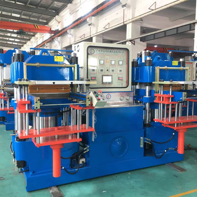 Large Flat Plate Vulcanizing Machine With Twin Mold Working Station