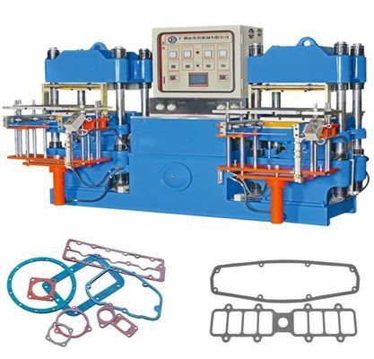 Máquina de moldeado de caucho de silicona hidráulica de vulcanización a presión en caliente para la fabricación de piezas de automóviles