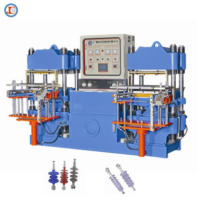 Máquina hidráulica de prensagem plana de silicone/máquina de vulcanização de chapas da China para fabricação de isolantes de silicone