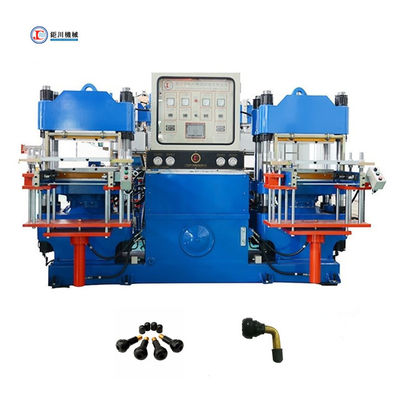 Fabricação de produtos de borracha hidráulica Máquina de prensagem vulcanizante para válvula de pneumáticos de ar sem tubo de automóvel