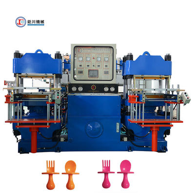 Preis Silikon Vulkanierungsmaschine Druckmaschine für das Füttern Trainingsgeschirr Weiches Säugling Mini Silikon Baby Löffel Gabel