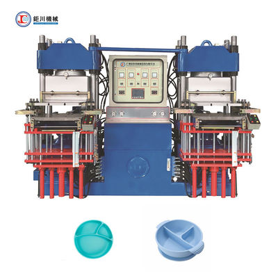 Máquina de moldeo por compresión al vacío de caucho de silicona para moldear silicona Rtv 2 para hacer placa de succión de silicona para alimentar bebés