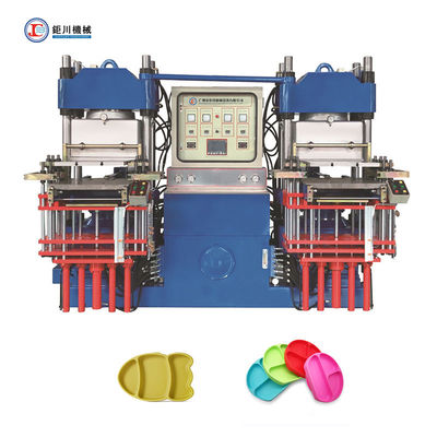 Máquina de moldagem por compressão a vácuo de borracha de silicone para fabricação de placa de sucção de silicone para alimentação de bebês