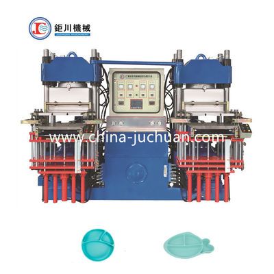 Macchina di stampaggio di gomma a compressione idraulica per produrre piastre di aspirazione per l'alimentazione dei bambini in silicone