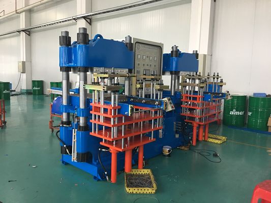 China Easy to Operate 400Ton Blue Hydraulic Hot Press molding Machine for making rubber silicone products