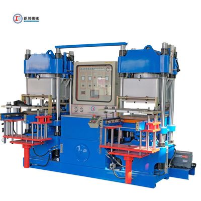 Μεγάλη παραγωγικότητα Blue Vacuum Press Silicone Rubber Machine 2 σταθμοί για την παραγωγή προϊόντων από καουτσούκ και σιλικόνη