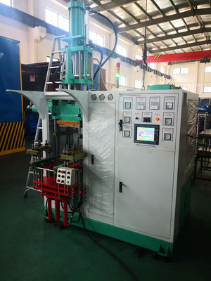 Máquina automática de moldeo por inyección de silicona de color verde para productos de silicona