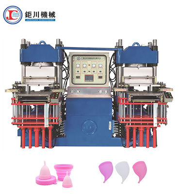 High productive Blue Vacuum Press Silicone Rubber Machine 2stations for making rubber silicone products