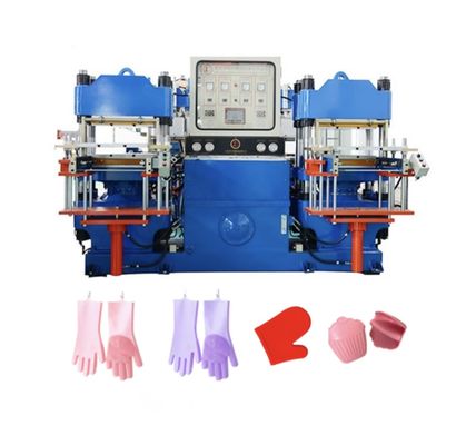 Machine de presse de vulcanisation de haute précision pour fabriquer des gants, des pièces automobiles et des produits en caoutchouc silicone