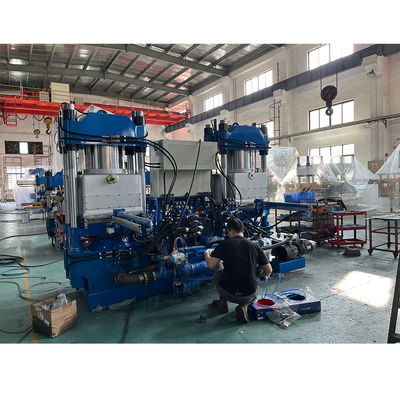 Chine Machine de presse à haute qualité de couleur bleue à vide caoutchouc silicone pour la fabrication de pièces automobiles
