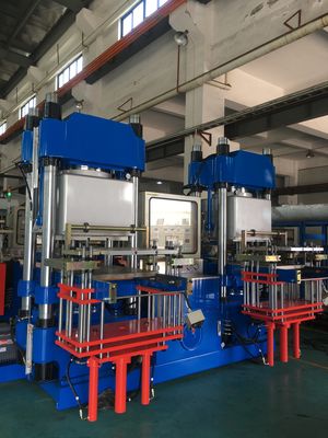200 toneladas de bomba de vacío alemana PLC máquina de prensa de vacío para la fabricación de productos de caucho de silicona
