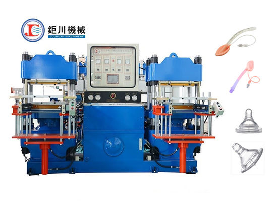 100 toneladas - 1200 toneladas China Precio de fábrica Blanco o azul Color hidráulico Presión en caliente máquina para la fabricación de tapón de caucho médico