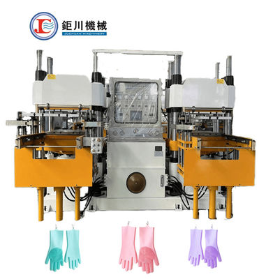 China Precio de fábrica de moldeo manual máquina de prensa en caliente para hacer guantes de lavado de platos de goma de silicona