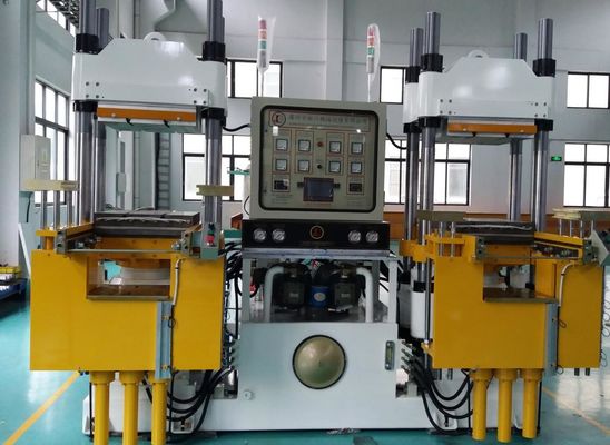 High Efficiency Rubber Vulcanizing Machine 500 Ton Double Independent Working Station