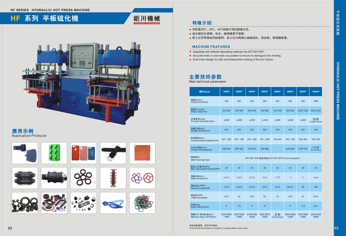 auto parts making machine 300 ton , car bumper making rubber moulding