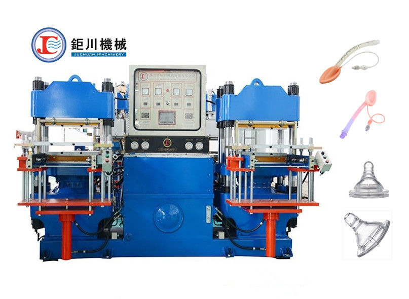 100ton - 1200ton China Factory Price White or Blue Color Hydraulic Hot Press Machine for making medical rubber stopper