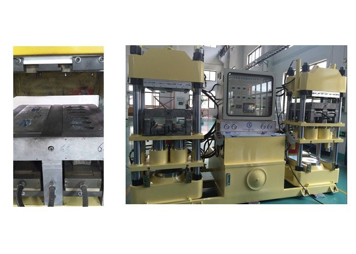 400 Ton Rubber Brake Pad Making Machine / Four Cylinder Pressure Hot